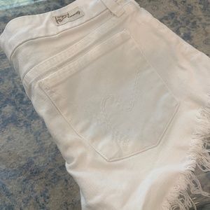Citizens of Humanity White Denim Cut-Offs